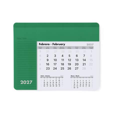 Mousepad Calendar Rendux, GREEN – Makito