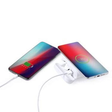 Power Bank Earphones Molik, WHITE – Makito (2)