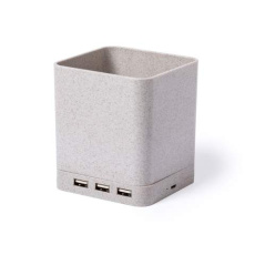 Multifunction Pencil Holder Dowex, NATURAL