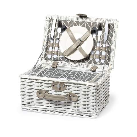 Thermal Picnic Basket Midland, WHITE – Makito (1)