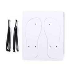 Sublimation Flip Flops Badrak, WHITE