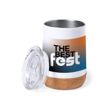 Sublimation Insulated Cup Barker, WHITE – Makito (2)