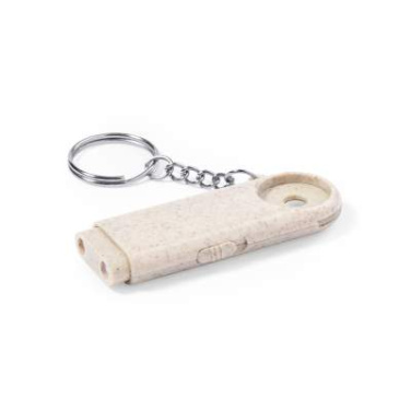 Shopping trolley coin keyring Evelyn, NATURAL – Makito (3)