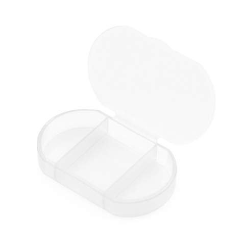 Pill box Trizone, TRANSPARENT – Makito