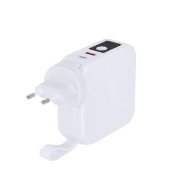 Multifunction Travel Adapter Joks, WHITE – Makito (4)