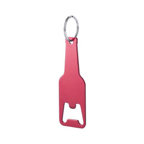 Bottle opener keyring Clevon, RED – Makito