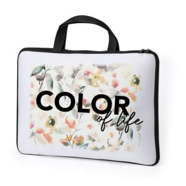 Sublimation Laptop Pouch Lury, WHITE – Makito (2)