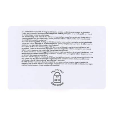 RFID Blocking Card Fatton, WHITE – Makito (3)