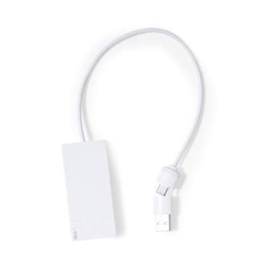 USB Hub Nagent, WHITE – Makito (3)