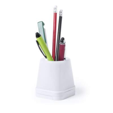 USB Hub Pencil Holder Belind, WHITE – Makito (4)