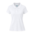 Women White Polo Shirt Koupan, WHITE