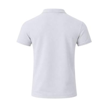 Kids White Polo Shirt Charles, WHITE – Makito (2)
