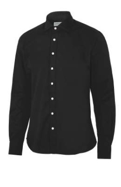 Twill Slim Fit Man shirt, Black – Cottover (2)