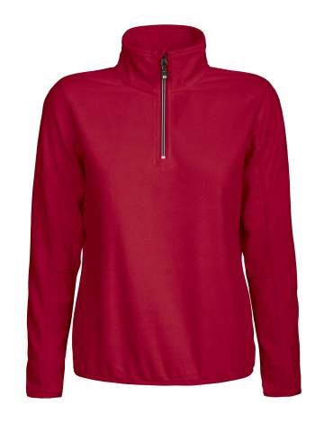 Melton Lady Halfzip sweatshirt, Red – D.A.D (1)