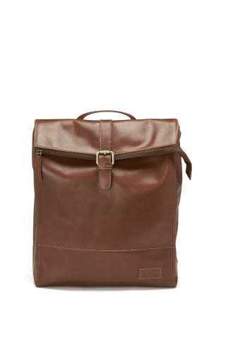 Leather Line Backpack, Cognac – Derby of Sweden (1)