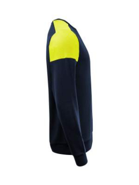 Prime Crewneck Sweater Unisex, Navy/Neon Yellow - Printer PRIME (3)