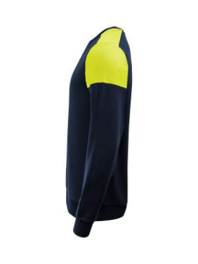 Prime Crewneck Sweater Unisex, Navy/Neon Yellow - Printer PRIME (4)