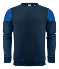 Prime Crewneck Sweater Unisex, Navy/Cobalt