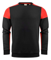 Prime Crewneck Sweater Unisex, Black/Red