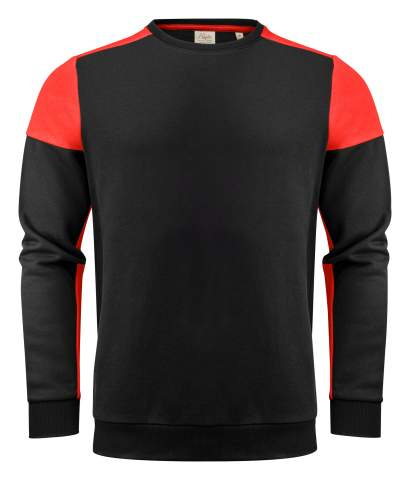 Prime Crewneck Sweater Unisex, Black/Red – Printer PRIME (1)