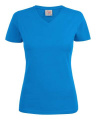 Heavy V-neck T-Shirt W, Ocean Blue