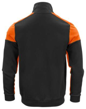 Prime Sweater Full Zip Men, Black/Orange – Printer PRIME (2)