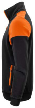 Prime Sweater Full Zip Men, Black/Orange – Printer PRIME (3)