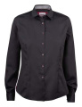 RB20 Twill Shirt Woman, Black/Red