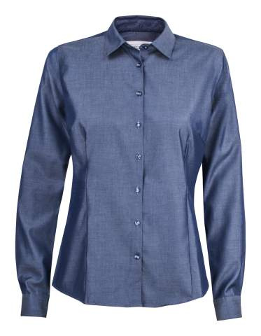 RB120 Twill Shirt Women, Indigo – J.Harvest & Frost (1)
