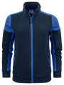Prime Sweater Full Zip W, Navy/Cobalt
