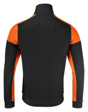 Prime Sweater Half Zip Unisex, Black/Orange – Printer PRIME (3)