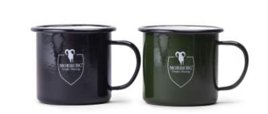 Enameled metal mug, Green – MORBERG by Orrefors Hunting (2)