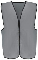 Marking Vest Reflective Velcro, Grey