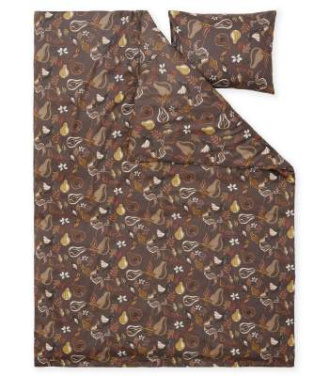 Bed Set Bandene Satin, Brown – Kosta Linnewäfveri (2)