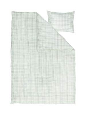 Bed Set Dalskog Seersucker, Green – Kosta Linnewäfveri (2)
