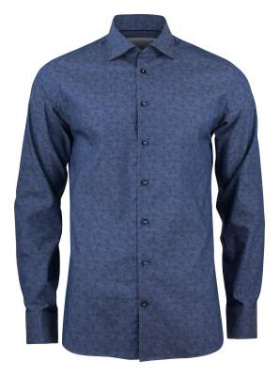 PB143 Twill Shirt Slim Fit Men, Indigo paisley - J.Harvest & Frost (2)