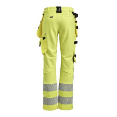 2271 Women’s Craftsman Trousers Hi-Vis, yellow/black – Jobman (3)
