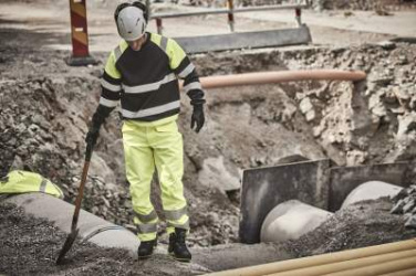 2933 Hi-Vis Shell Trousers, yellow – Jobman (2)