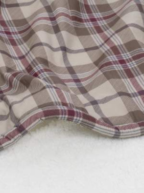 Sherpa Plaid Duved, Sand – Kosta Linnewäfveri (4)