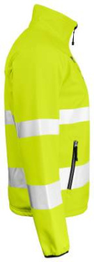 1202 Softshell Jacket Hi-Vis, yellow – Jobman (4)