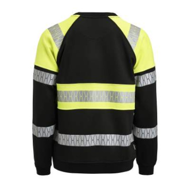 5224 Sweatshirt Hi-Vis, Black/Yellow – Jobman (3)