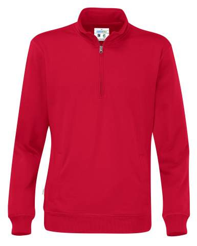 Half Zip Unisex sweatshirt, Red – Cottover (1)