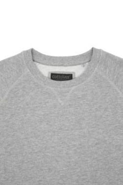 F. Terry Crew Neck Lady, Grey Melange – Cottover (4)