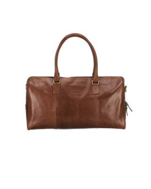 Leather Line Travelbag bag, Cognac – Derby of Sweden (3)