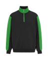 Modena Halfzip sweatshirt, black/green