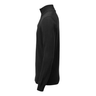 Ashland Halfzip Knitted Sweater Unisex, Black – James Harvest (2)