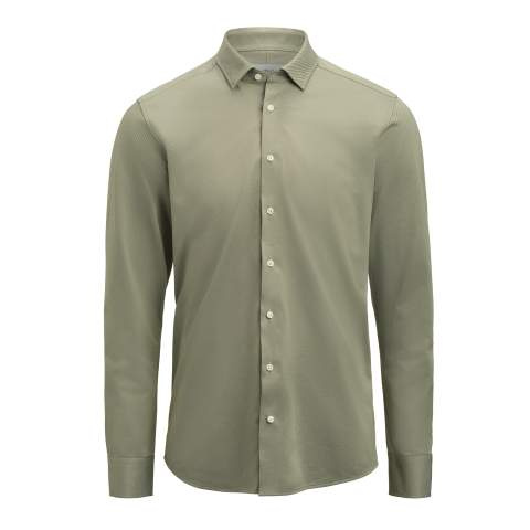 YB57 King Knit Slim shirt, Green – J.Harvest & Frost (1)