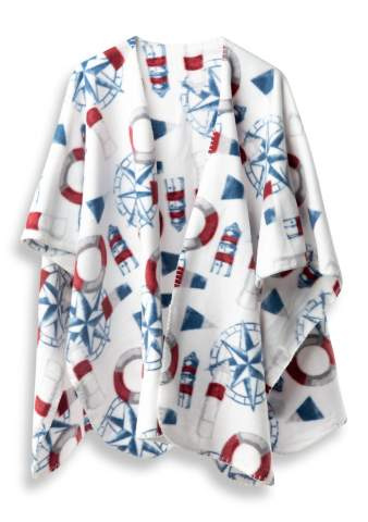 Fleece Poncho Kuling, White – Lord Nelson Victory (1)