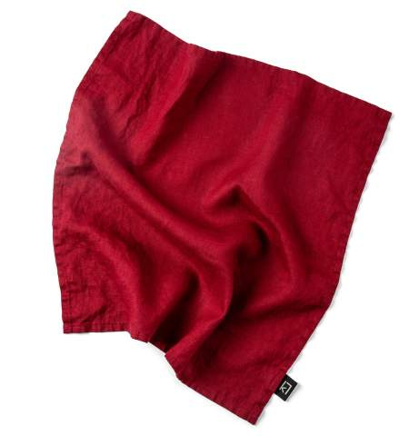 Washed Linen, Wine Red – Kosta Linnewäfveri (1)