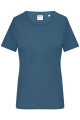 Ladies' T-shirt 1:1 Rib OCS Standard, dusty-blue